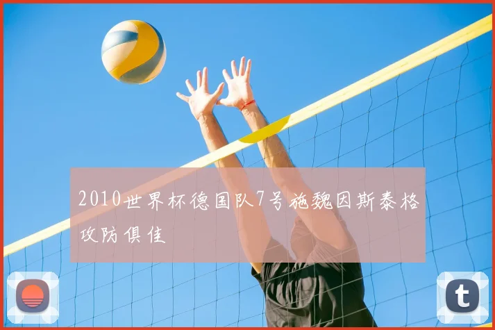 2010世界杯德国队7号施魏因斯泰格攻防俱佳